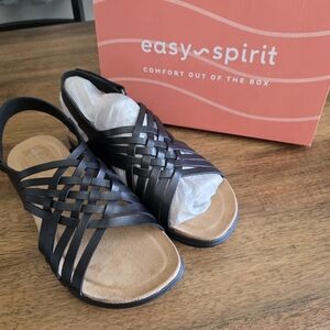 Easy Spirit Women's Black Sandals